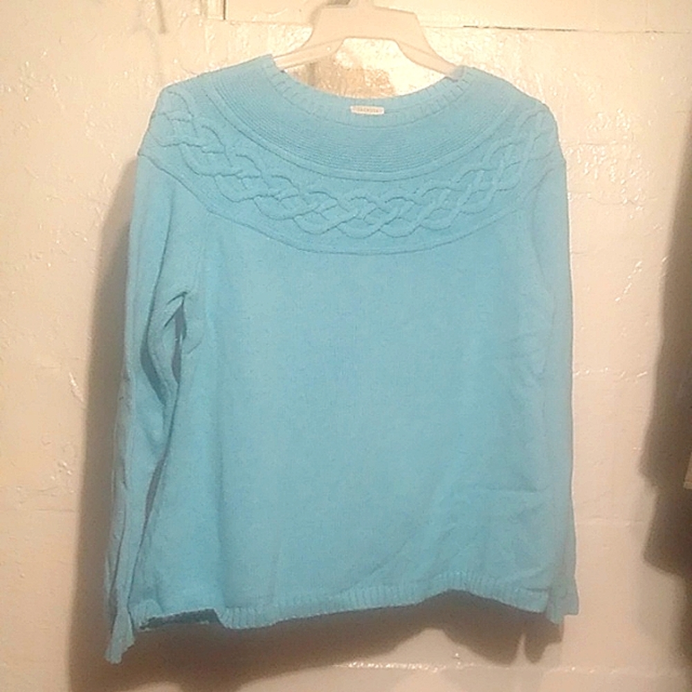 Talbot's large blue sweater long sleeve
